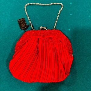 Bijoux Terner Vintage red evening bag